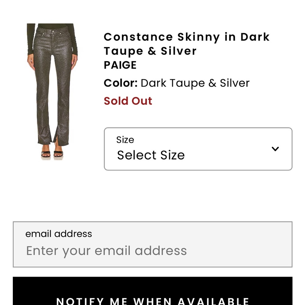 PAIGE Women's Glittery Dark Jeans - Picture 4 of 5